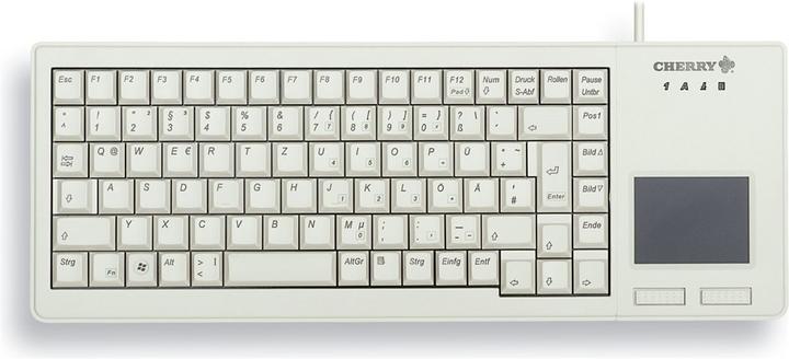 Actual product image CHERRY XS Touchpad Keyboard USB grey (US) US English with EURO symbol (US, Cable)