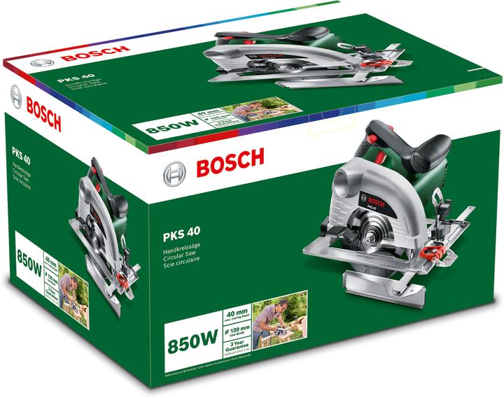 Actual product image Bosch Home & Garden PKS 40 portable circular saw, with Optiline Wood circular saw blade