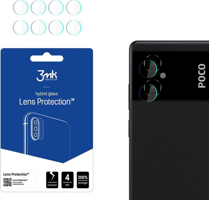 Immagine prodotto 3MK Protezione della lente Xiaomi POCO M4 5G Ochrona na obiektyw aparatu 4szt (1 Pezzo/i, Xiaomi Poco M4 5G)