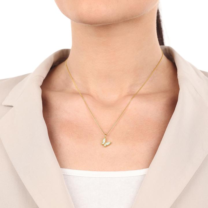 Produktbild Amor Anhänger für Damen, 925 Sterling Silber | Schmetterling (Silber 925)