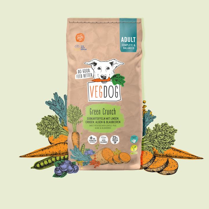 Produktbild Vegdog Green Crunch (Adult, 1 Stk., 5000 g)
