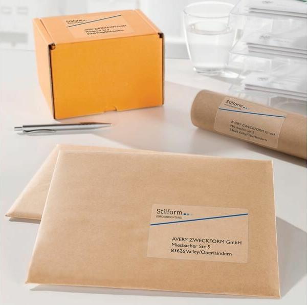 Actual product image Avery Versand labels