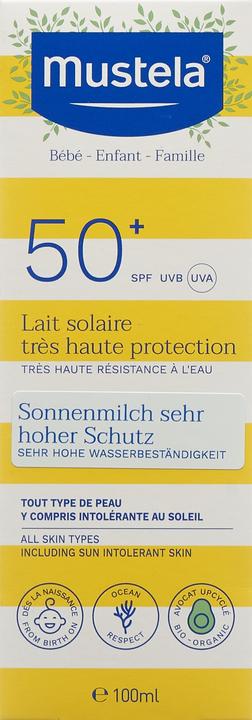 Produktbild Mustela Sonnenmilch (Sonnenmilch, SPF 50+, 100 ml, 126 g)