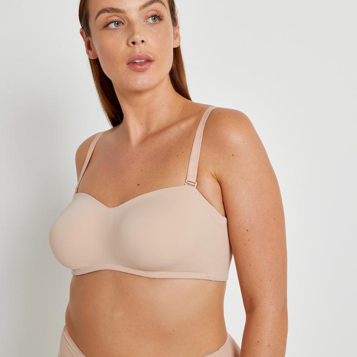 Image du produit La Redoute Collections Soutien-gorge bandeau en microfibre (100 E)