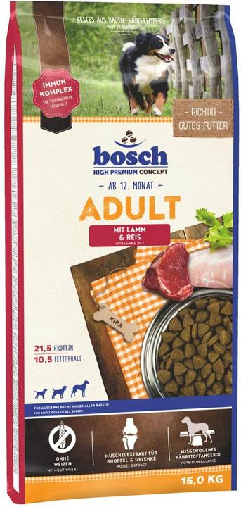 Image du produit Bosch Petfood Agneau et riz adultes (Adulte, 1 pcs, 15000 g)