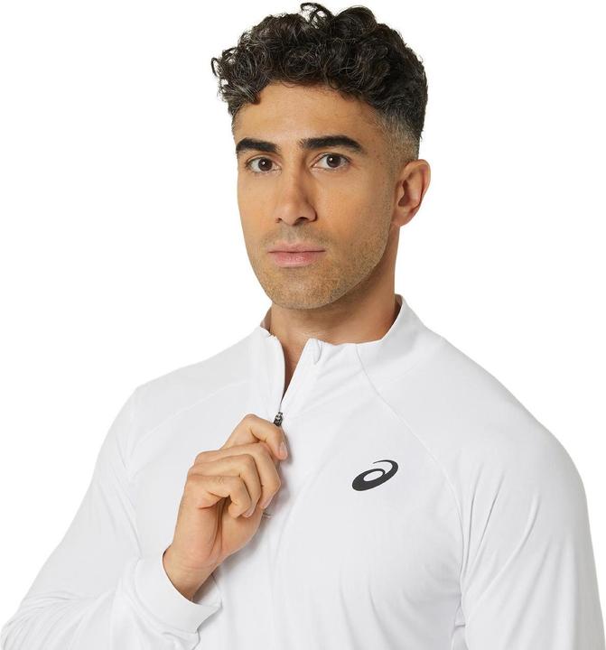 Actual product image ASICS Performance Asics Court Ls 1/2 Zip Top White Man (S)