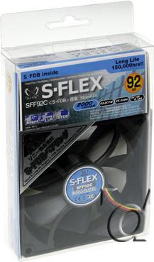 Actual product image Scythe S-FLEX 92mm Fan SFF92C - 2000 rpm (92 mm)