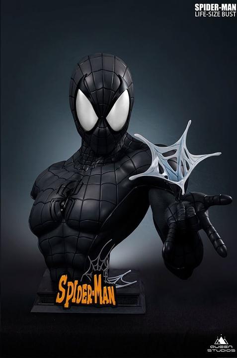 Produktbild Queen Studios Marvel Comics “Spider-Man Black” 1/1 Lifesize Büste