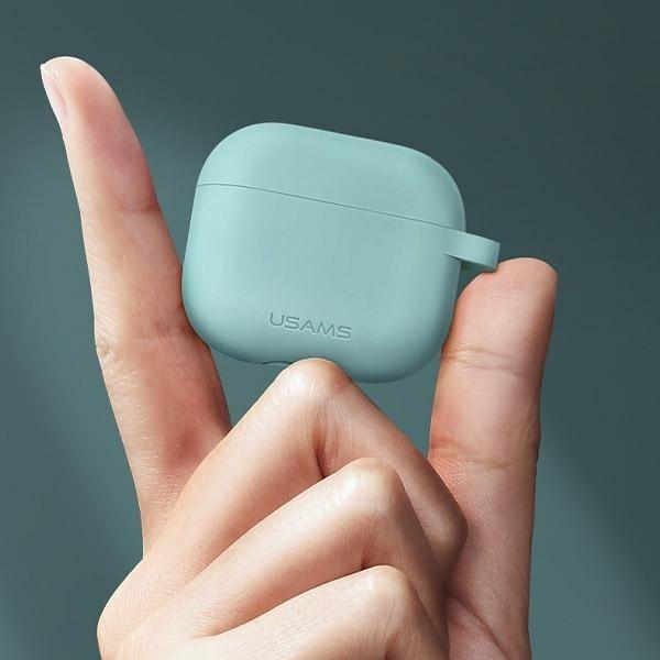 Image du produit Usams Etui pour AirPods 3 silicone różowy/pink BH741AP03 (US-BH741) (Sac pour écouteurs)