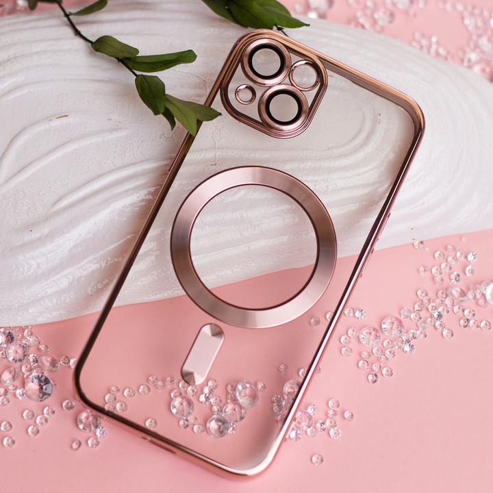 Produktbild OEM Farbe Chrome Mag Hülle für Samsung Galaxy S25 Ultra rose gold (Samsung Galaxy S25 Ultra)
