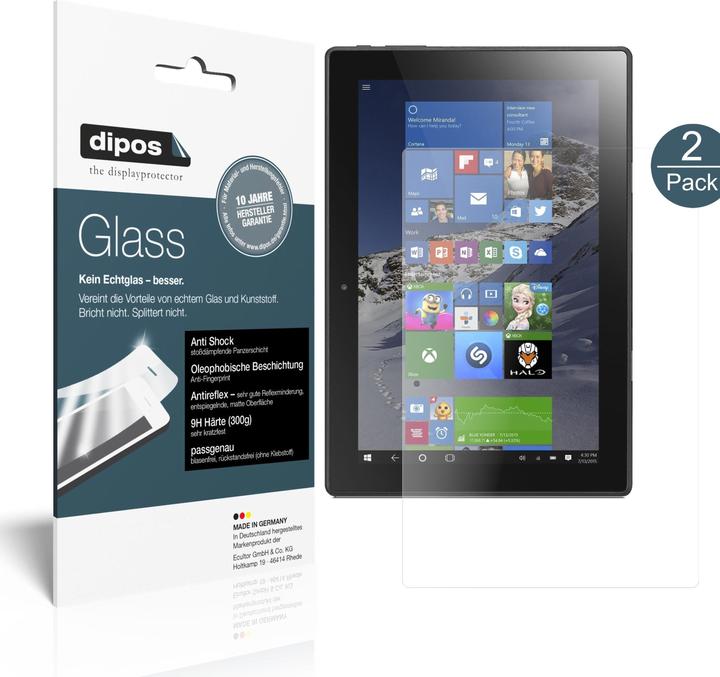 Image du produit Dipos Film de Protection d’écran Anti-Shock (2 pièce(s), Lenovo Miix 310)