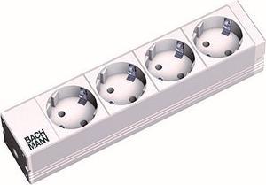 Produktbild Bachmann 25,40cm (10") Steckdosenleiste 4fach (19.07.1194) (4 x, CEE 7/7, 2 m)