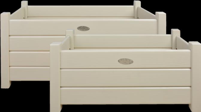 Immagine prodotto Esschert Design Fioriere rettangolari bianche, set S/L (30.30 cm)