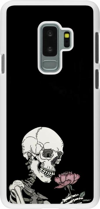 Actual product image PhoneLook Cover white Halloween 2023 rose and skeleton (Samsung Galaxy S9+)