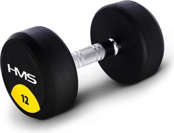 HMS hantel HG PRO gumowany 1 x 12 kg (1 x 12 kg)