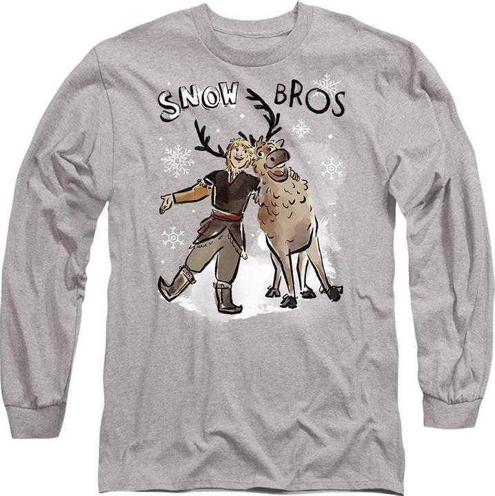 Actual product image Disney Frozen Unisex Adult Snow Bros Kristoff Sven T-Shirt (L)
