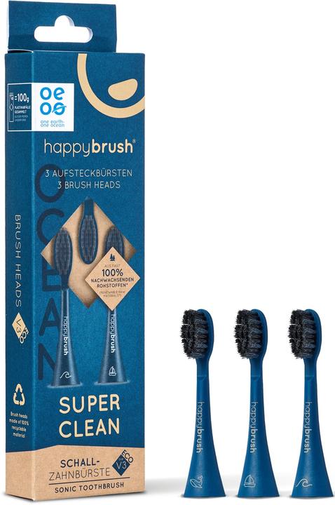 Immagine prodotto happybrush ECO VIBE 3 spazzole con attacco Ocean (3 x)
