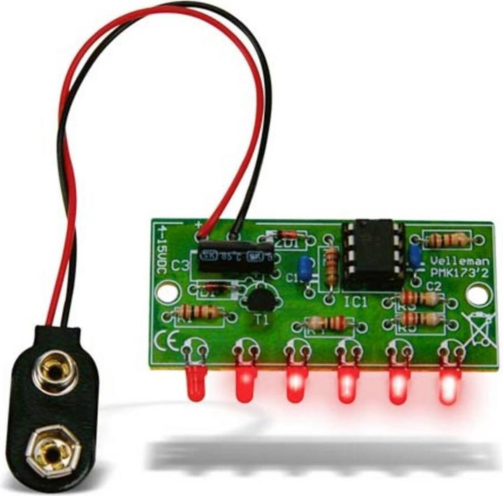 Actual product image Whadda Mini-6 LED Chaser