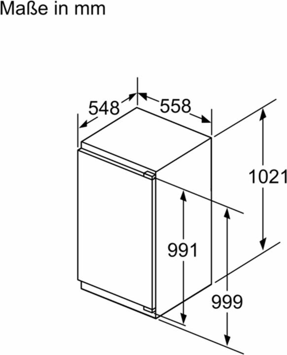 Actual product image Siemens KI31RADD1 (Installation, 165 l)