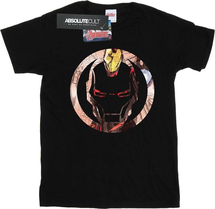 Immagine prodotto Iron Man Montage Symbol Maglietta Ragazzi (140, 146)