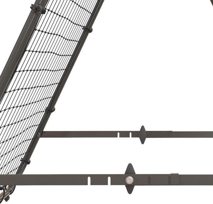 Produktbild Swisshandel24 Fussball Rebounder Kickback Tor Rückprallwand Netz beidseitiger Rückprall, schwarz