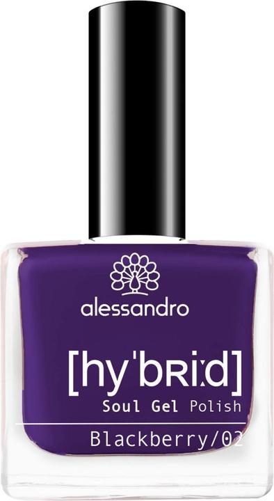 Produktbild Alessandro Hybrid Soul Gel Polish Blackberry (Gel-Effekt Nagellack)