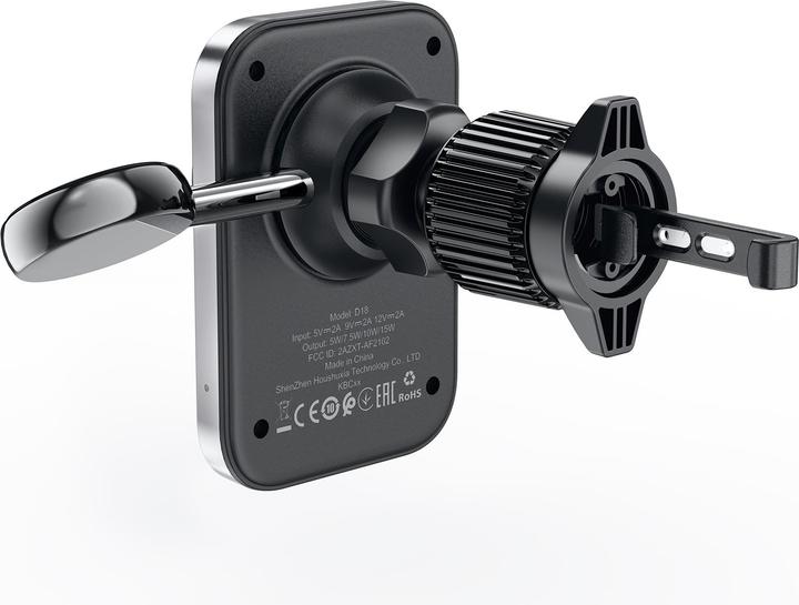 Produktbild Acefast D18 Autohalterung mit MagSafe / Qi-Induktionsladegerät + USB-A USB-C-Kabel - Schwarz