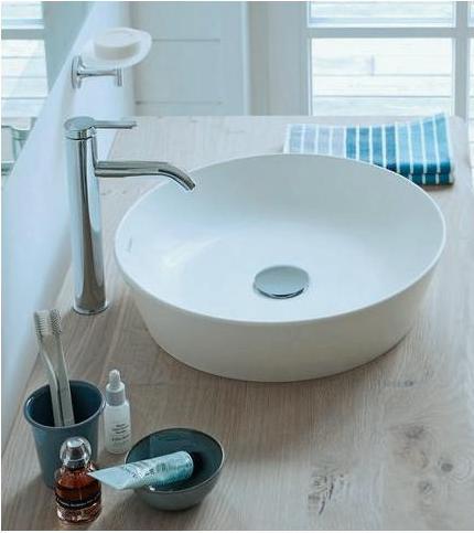 Image du produit Duravit Vasque à poser CAPE COD o ÜL o HLB d= 430mm blanc satiné (430 mm, 430 mm)