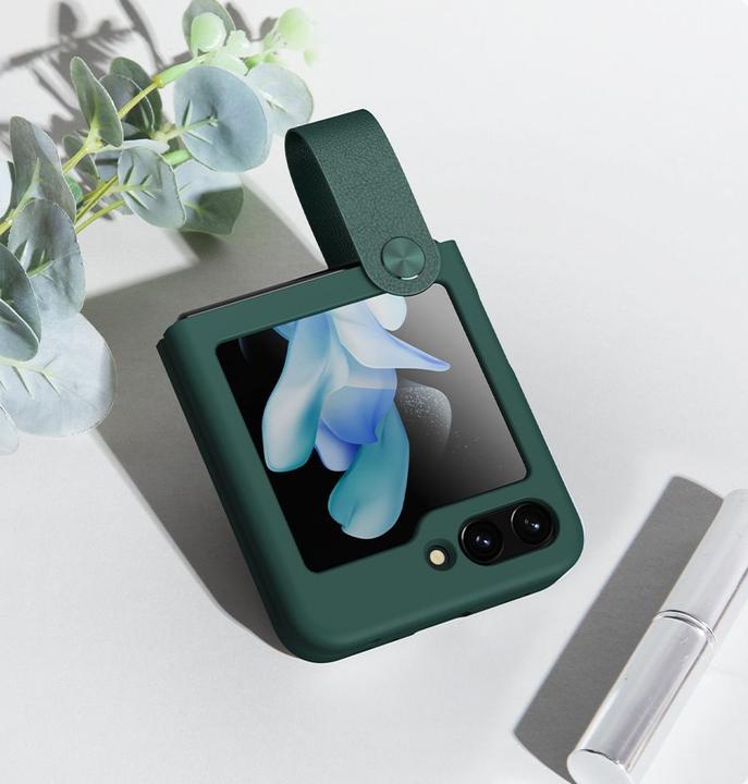 Immagine prodotto Nillkin Custodia Flex Flip con gancio e supporto per Samsung Galaxy Z Flip 5 - nera (Samsung Galaxy Z Flip5)