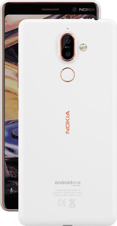 Produktbild Nokia 7 Plus (64 GB, White, 6", Hybrid Dual SIM, 12 Mpx, 4G)
