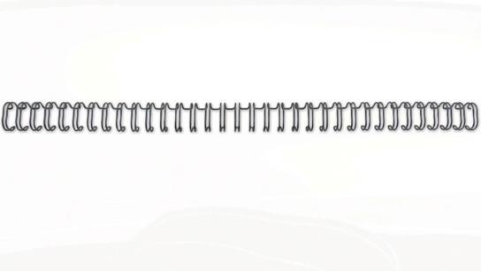 Actual product image GBC Wire binding spine 3:1 pitch