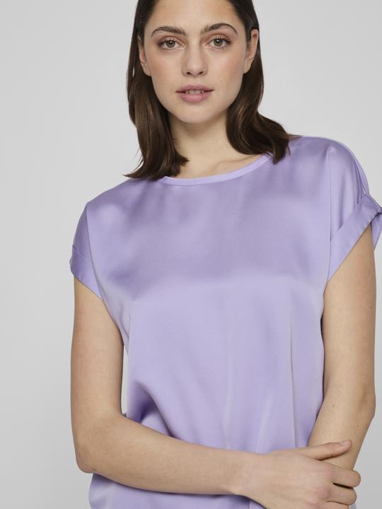 Actual product image Vila Round neckline top with short sleeves (36)