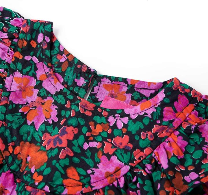 Image du produit VidaXL Robe rose vif à manches longues pour enfants 92,Matériau : 95 (92)