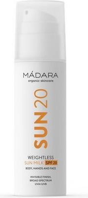 Image du produit Madara Weightless (Lait solaire, SPF 20, 150 ml)