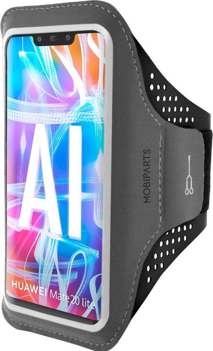 Actual product image Mobiparts Comfort Fit Sport Armband Huawei Mate 20 Lite Black