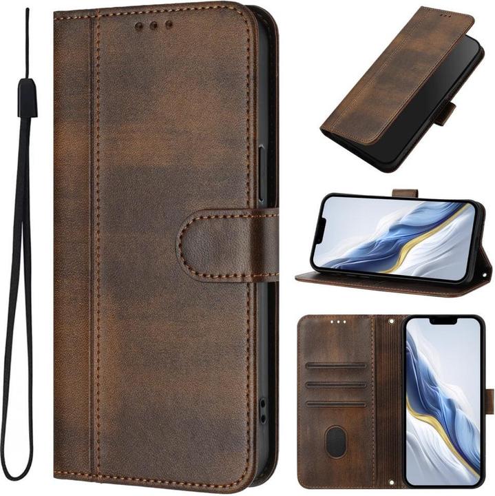 Immagine prodotto Cover-Discount HONOR Magic7 Lite – Wildleder Look Etui im Vintage Design (Honor Magic7 Lite)