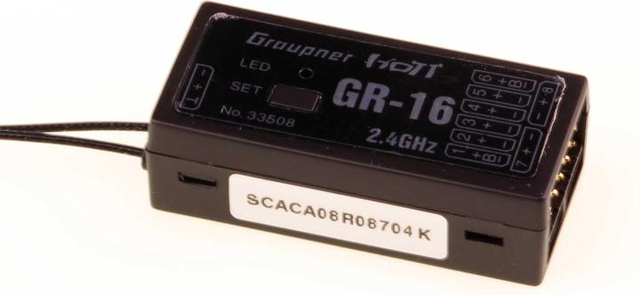 Produktbild Graupner GR-16 2,4GHZ HOTT 8K EMPFÄNGER