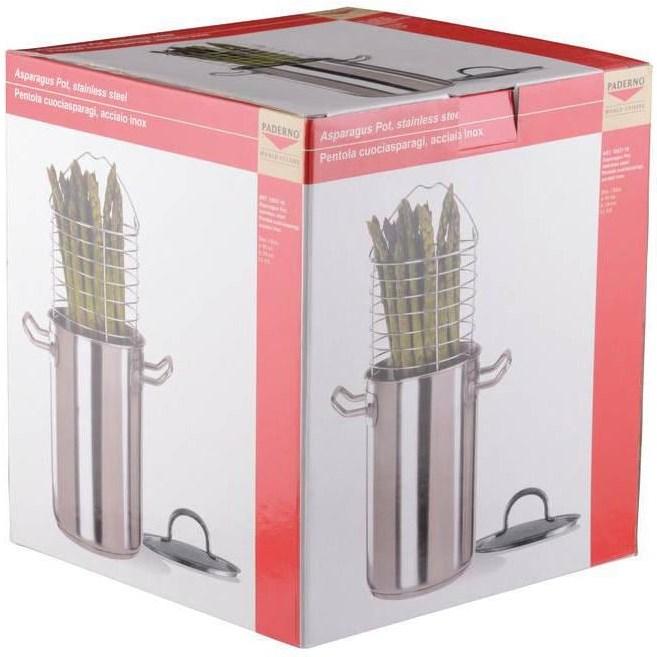 Immagine prodotto Paderno Pentola per asparagi (16 cm, Pentola, Acciaio inossidabile)