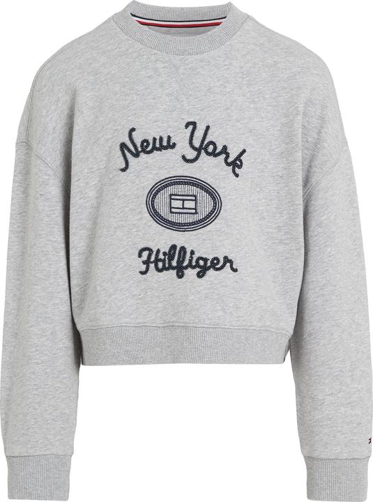 Produktbild Tommy Hilfiger Kids NY Geborduurde Sweater - Girls - Grijs - 14 jaar (14)