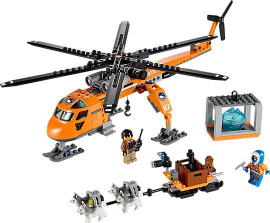 Produktbild LEGO Arktis-Helikopter mit Hundeschlitten (60034, LEGO City)