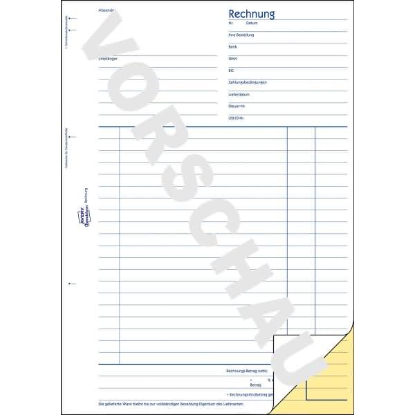 Produktbild Avery Rechnung (40 x)
