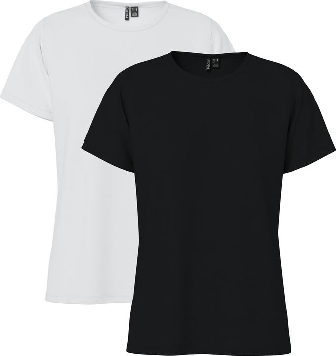 Produktbild Pieces Pcamira Ss Tee 2-Pack Jrs Noos Bc (S)