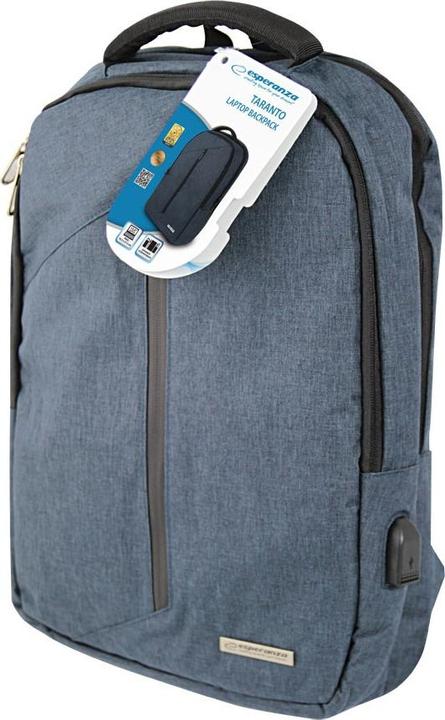 Produktbild Esperanza ET196 Laptop-Rucksack 15 6“ Blau (15.60")
