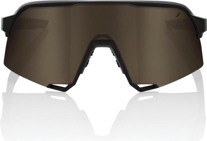 Actual product image 100% S3 Glasses Soft Tact Black (Black, Gold)
