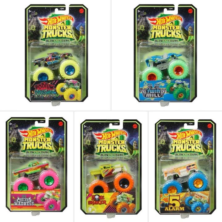 Actual product image Hot Wheels Jeep Glowing in the dark