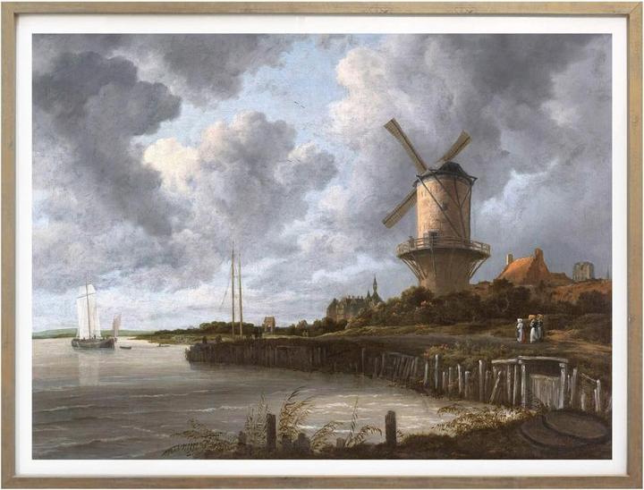 Immagine prodotto Trenddeko van Ruisdael - Il mulino a vento di Wijk vicino a Duurstede (30 x 24 cm)