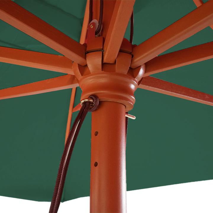 Image du produit Mendler Parasol Florida, 3x4m polyester/bois 6kg - vert (4 m)