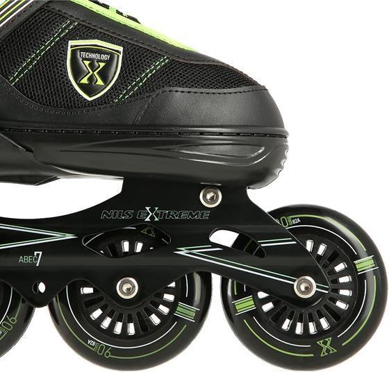 Produktbild Nils Rollschuhe Extreme NA19088, Grösse L (39-42), Schwarz-Grün (40)