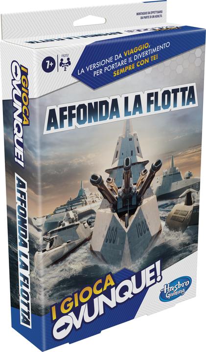 Produktbild Hasbro Flottenmanöver Kompakt, portables Spiel für 2 Spieler, Reisespiel für Kinder, Spass überall (Italienisch)