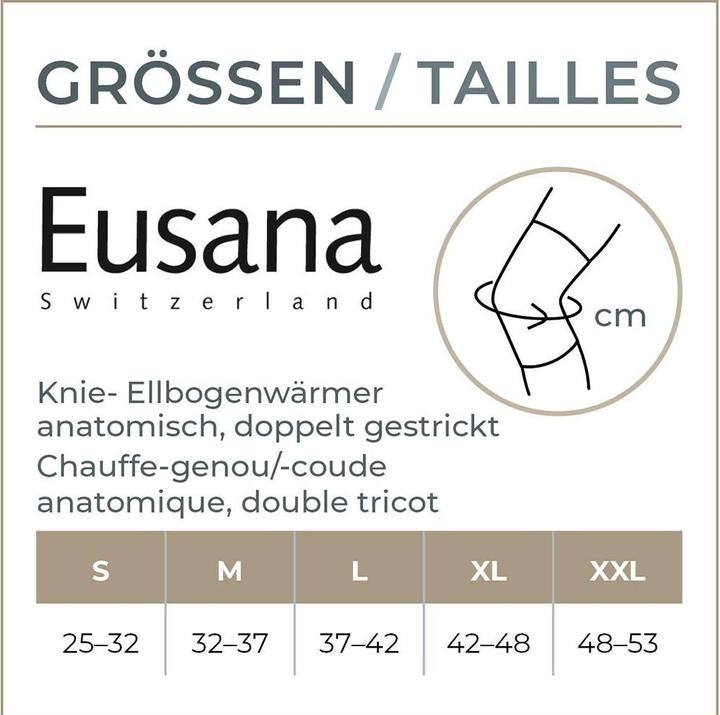 Actual product image Eusana Knee warmer double XXL ivoire (XXL)